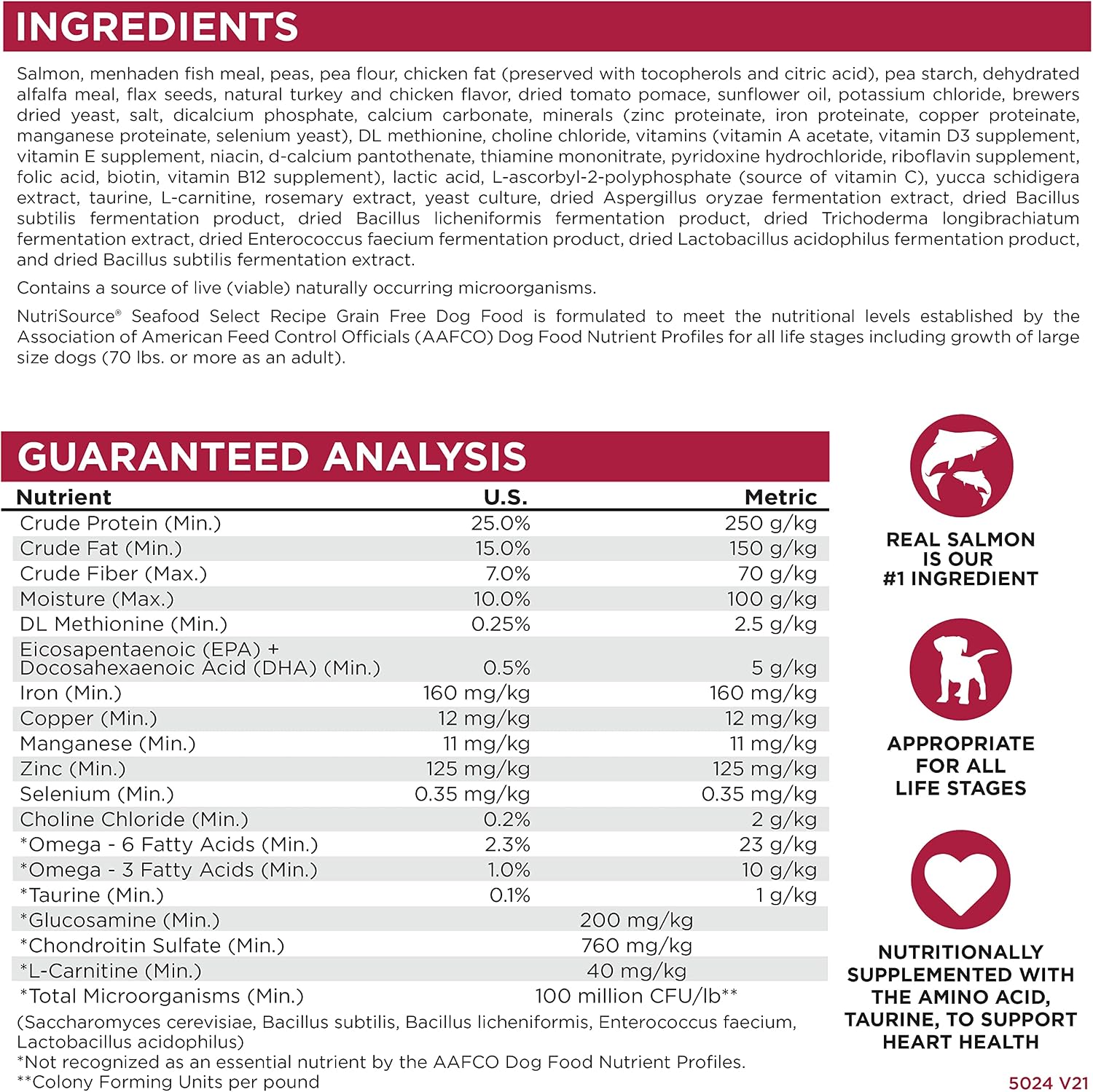 NutriSource Grain Free Seafood Select Dry Dog Food, 26 lb | Salmon & Menhaden Fish Meal, Omega-3, Heart Health, Probiotic Support, Skin & Coat - Image 6