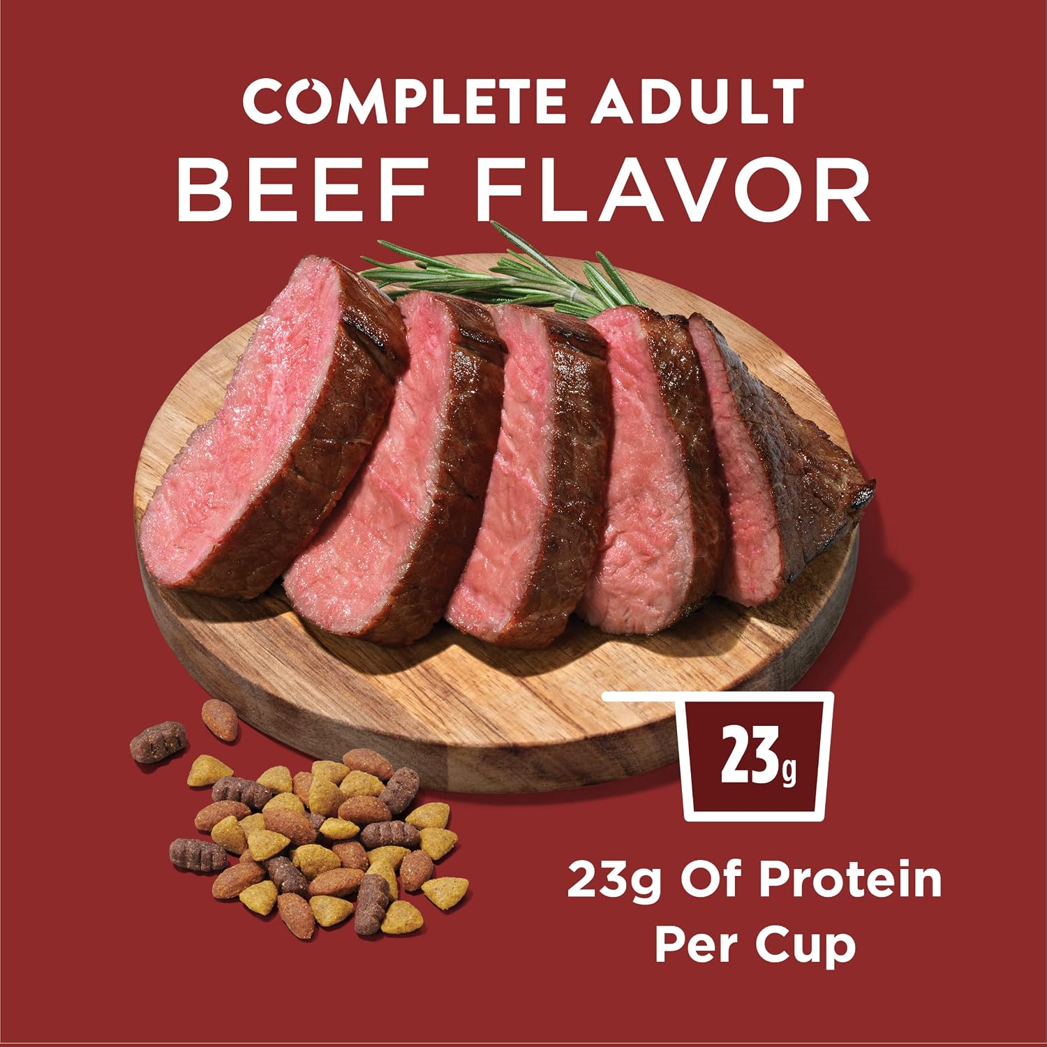 Dog Chow Purina Complete Adult Dry Dog Food Kibble Beef Flavor - 18.5 lb. Bag - Image 5