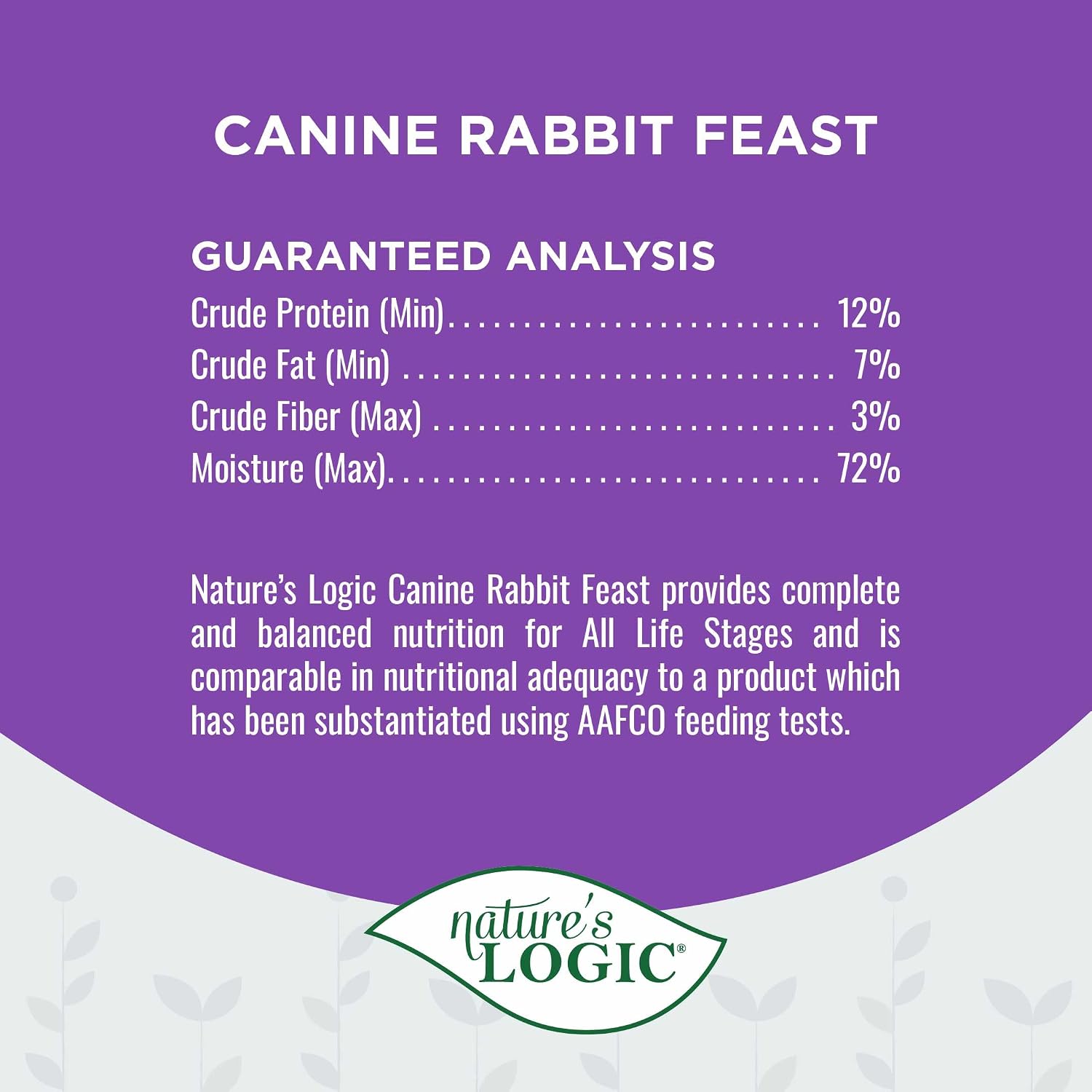Natures Logic NL00180 Grain-Free Rabbit Feast Wet Dog Food, One Size - Image 4