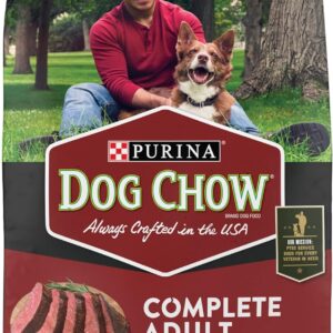 Dog Chow Purina Complete Adult Dry Dog Food Kibble Beef Flavor - 18.5 lb. Bag