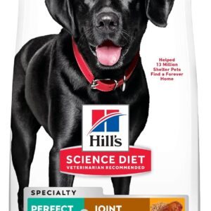 Hill's Science Diet Adult Perfect Weight & Joint Support Large Breed Dry Dog Food, Chicken, 25 lb. Bag