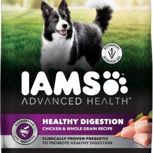 IAMS Advanced Health Dry Dog Food Healthy Digestion, Adult Dog Food with Real Chicken Recipe, 36 lb. Bag