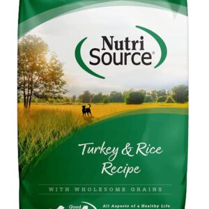 NutriSource Dry Dog Food, Turkey and Rice, 26LB