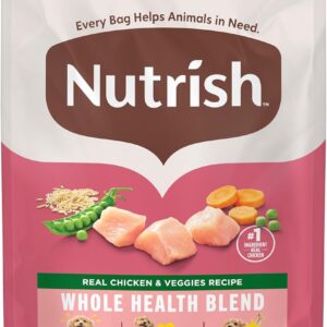 Nutrish Small Breed Real Chicken & Veggies Recipe Whole Health Blend Dry Dog Food, 6 lb. Bag, Packaging May Vary (Rachael Ray)
