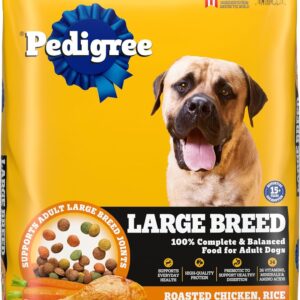 Pedigree Large Breed Adult Dry Dog Food, Roasted Chicken & Vegetable, 16 lb | 36 vitamins, minerals & amino acids, prebiotic fiber, supports lean muscle & immune health, natural flavors only
