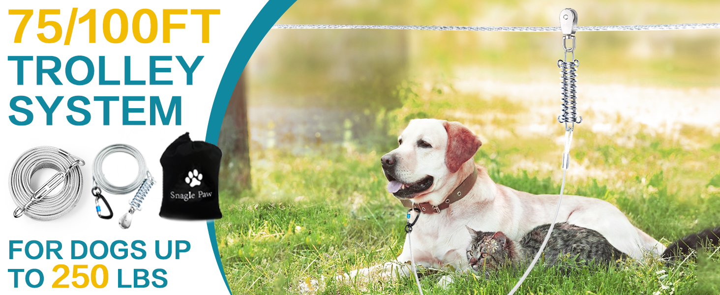 dog trolley system for large dogs