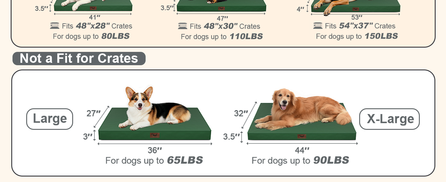 Waterproof Dog Bed for Large Dogs