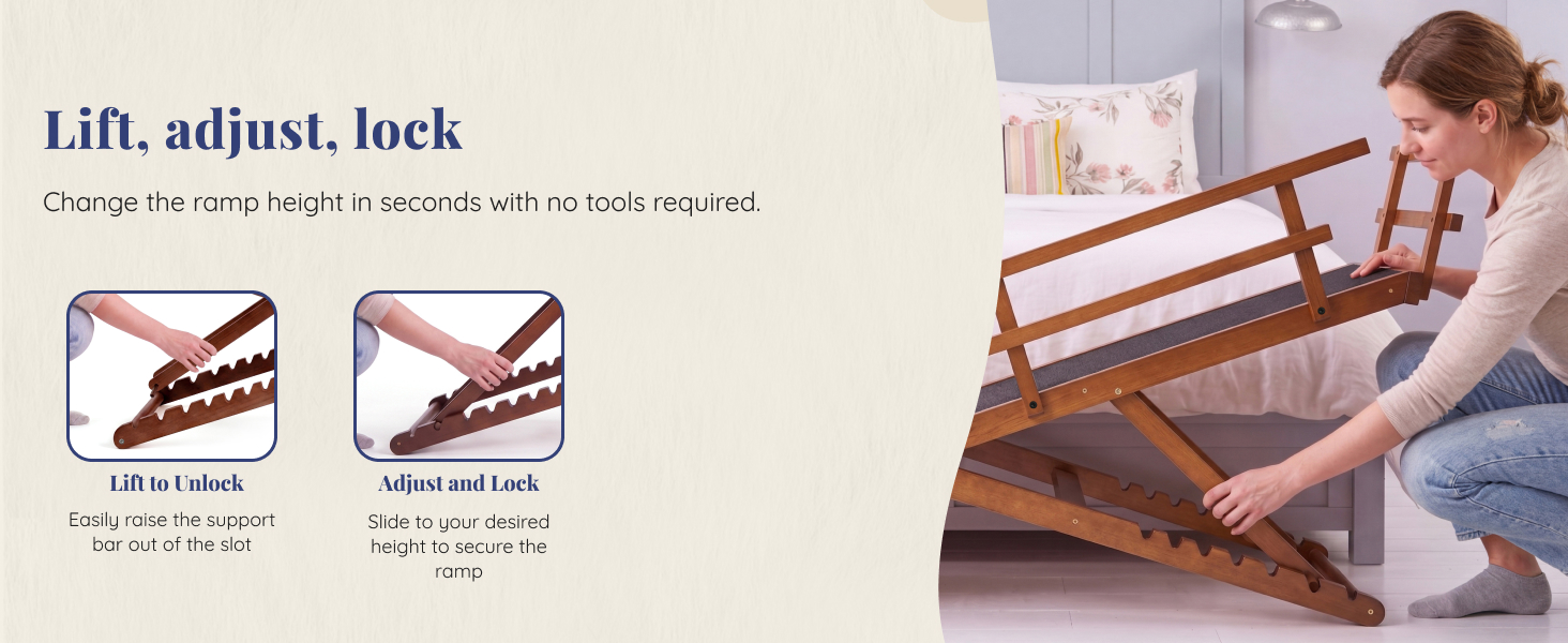 Lift adjust lock