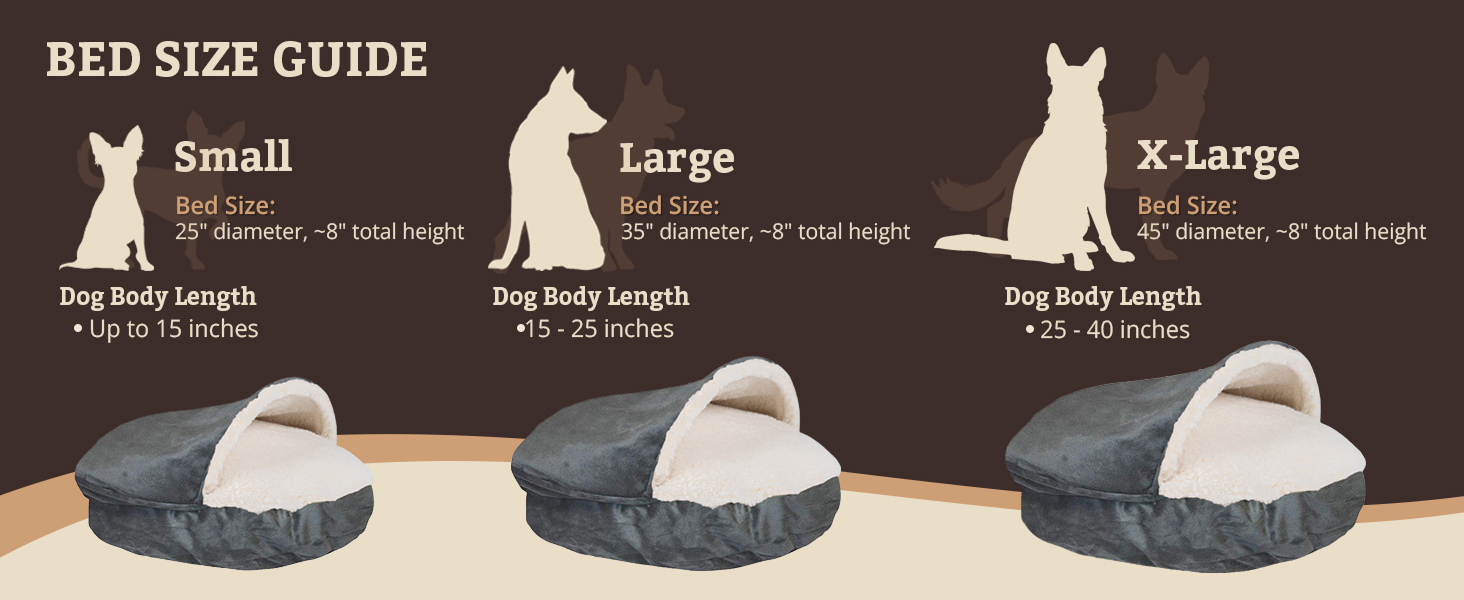 Snoozer Cozy Cave Round, Anthracite