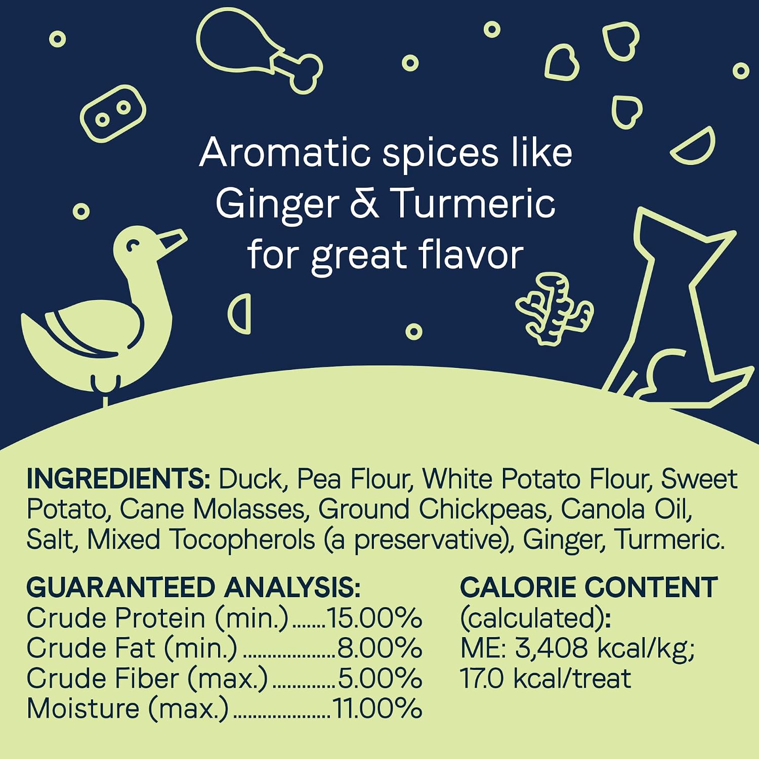 Canidae Pure Goodness Dog Treat Biscuits, Duck & Chickpea, 11 oz - Image 5