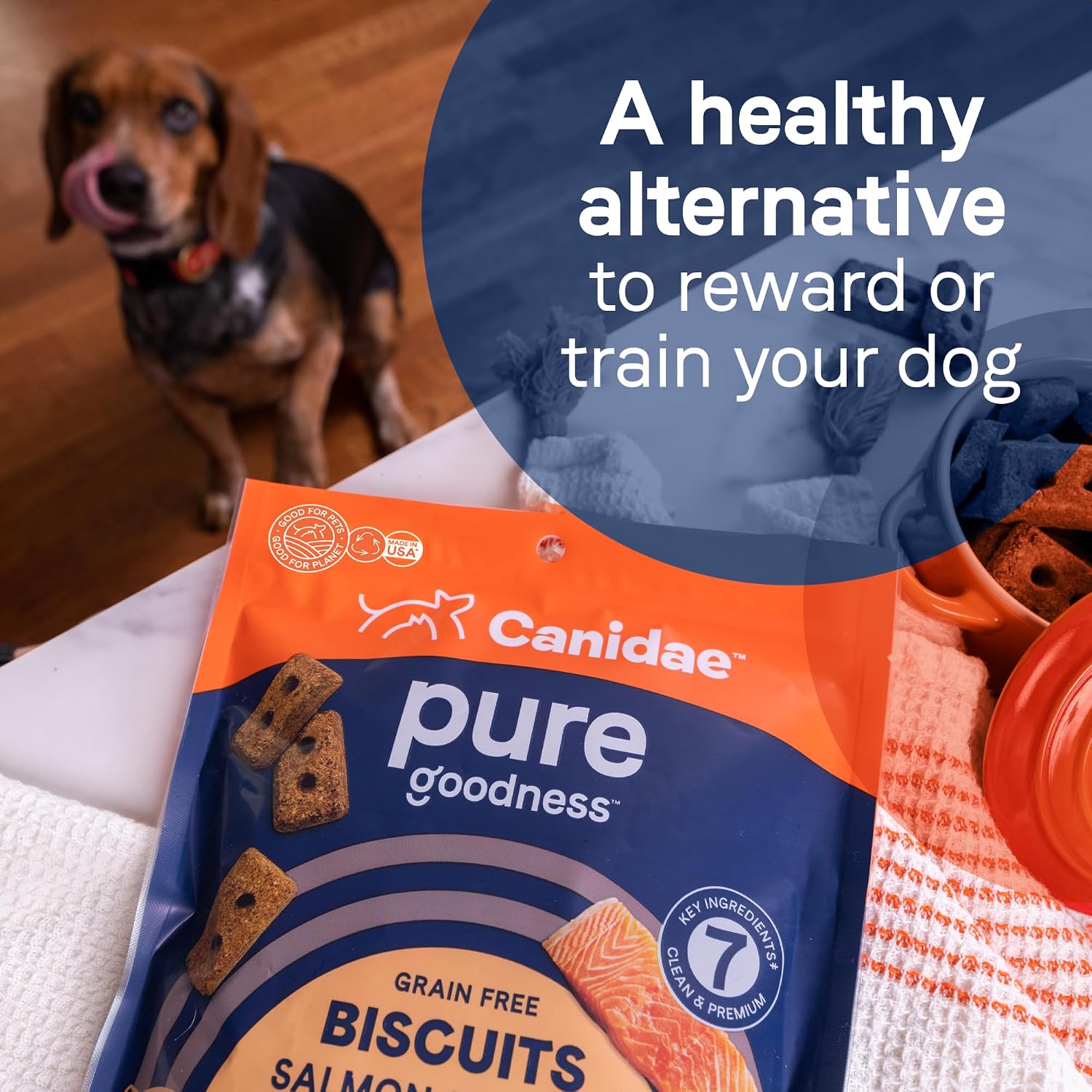 Canidae Pure Goodness Dog Treat Biscuits, Duck & Chickpea, 11 oz - Image 6