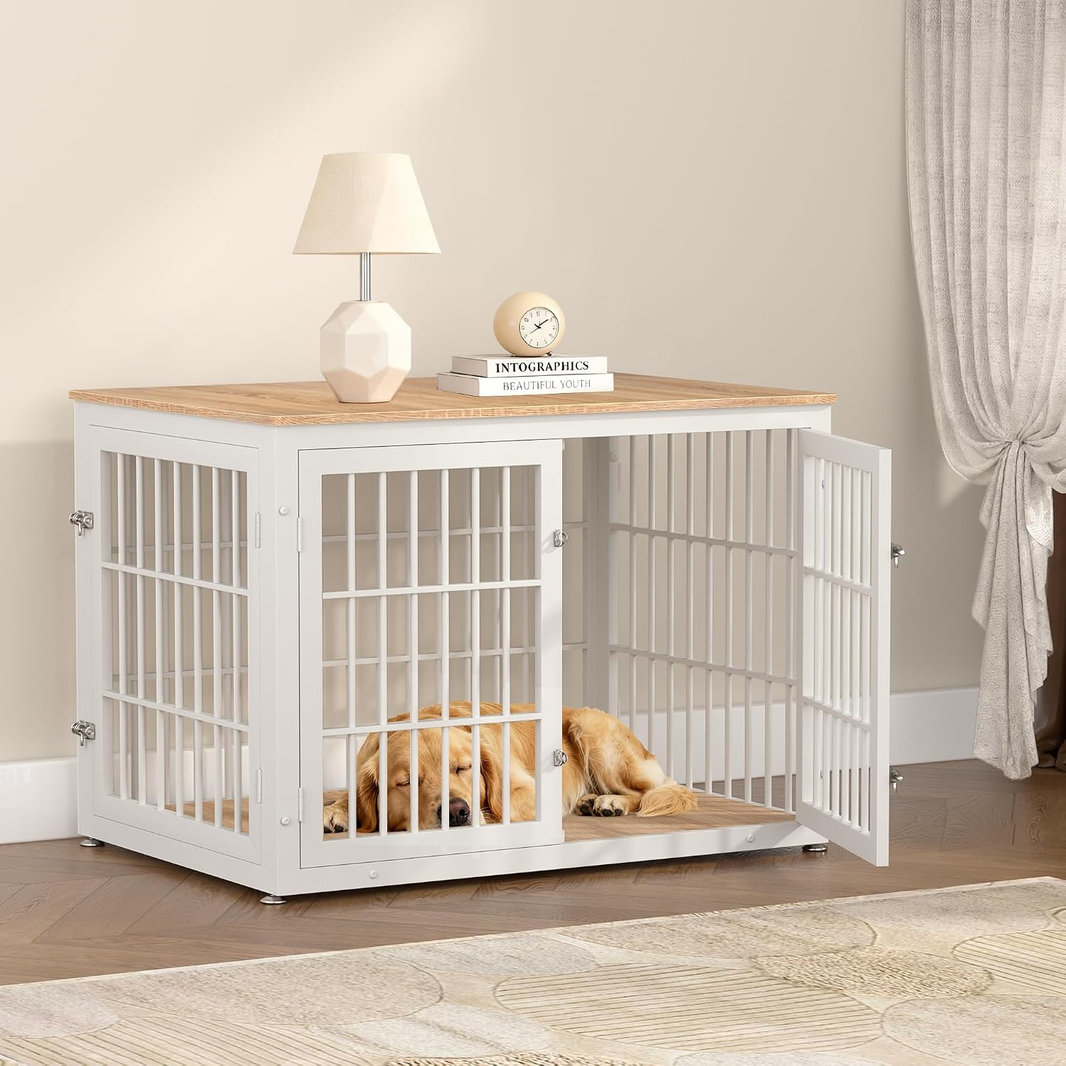 rehomerance 42" Heavy Duty Dog Crate Furniture for Large and Medium Dogs - Image 7
