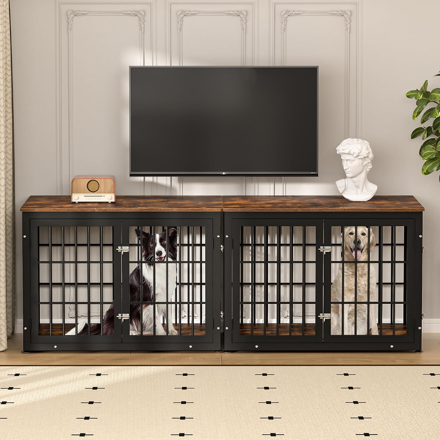 rehomerance 42" Heavy Duty Dog Crate Furniture for Large and Medium Dogs - Image 7