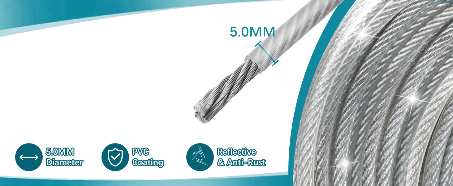 heavy duty dog tie out cable