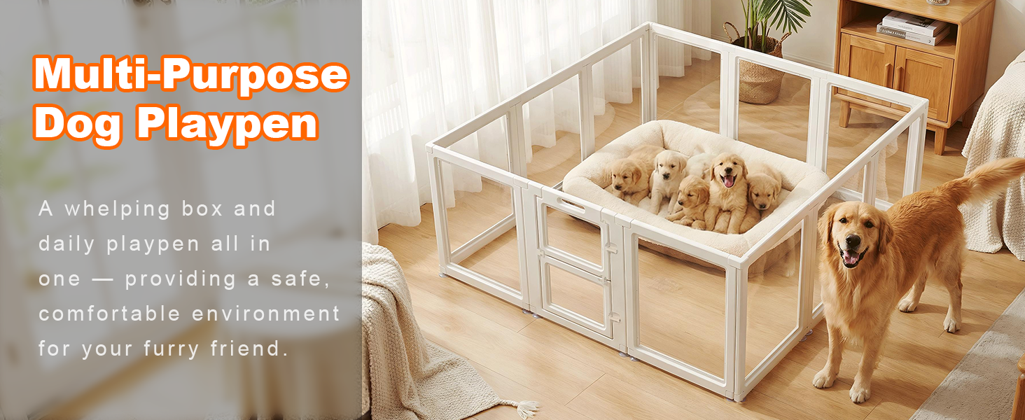 Acrylic Dog Playpen