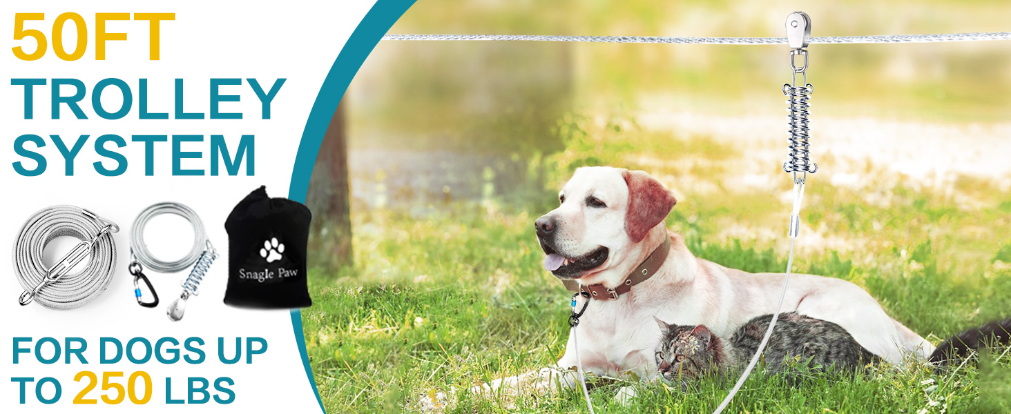 dog trolley system for large dogs