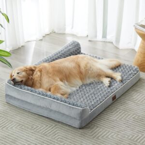 BFPETHOME Orthopedic Washable Dog Bed, Sleeping Couch for Large Senior Dogs