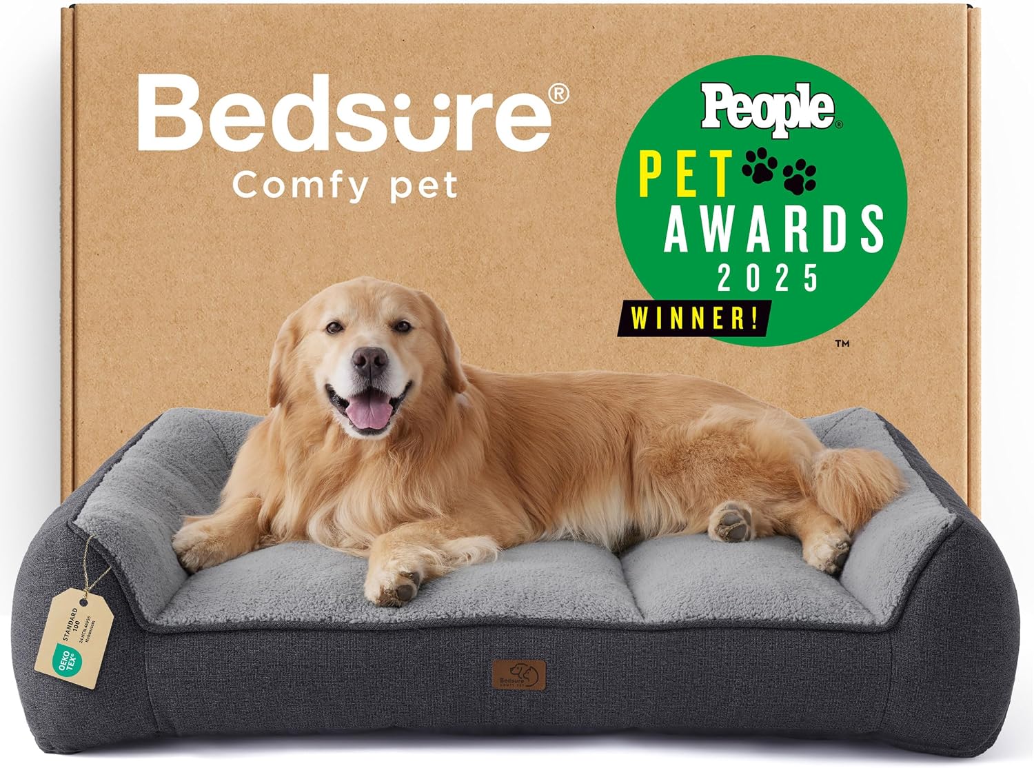 Bedsure SupportMax™ Extra Thick Orthopedic XL Dog Bed for Extra Large Dogs