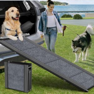 Dog Ramp for Car 63″ L × 17″ W, Pet Ramp for Truck Foldable