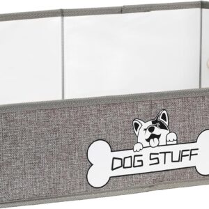 Dog Toy Basket, Storage Bin, Collapsible Box for Pet Accessories