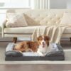 FURTIME Orthopedic Medium Dog Bed, Supportive Waterproof Pet Bed