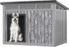 Fancyango Large Dog House with Removable Roof for Indoor & Outdoor Use – Big Dog House for Large Medium Dogs(42.8″ L x 33″ W x 31.5″ H) Grey