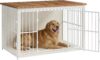 Feandrea 48″ Dog Crate Furniture, Heavy-Duty Dog Kennel Side End Table