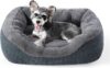 INVENHO Small Dog Bed for Small Dogs, Cat Beds for Indoor Cats Washable, Orthopedic Dog Bed, Warming Soft Calming Sleeping Puppy Bed Durable Pet Bed with Anti-Slip Bottom S(20″x19″x6″)