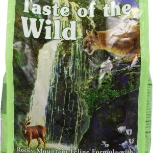 Taste of the Wild Rocky Mountain Roasted Venison Smoked Salmon Dry Cat Food Grain Free 5 lb.