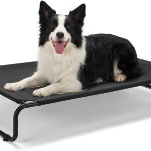 Veehoo Cooling Elevated Dog Bed, Outdoor Raised Dog Bed for Large Dogs