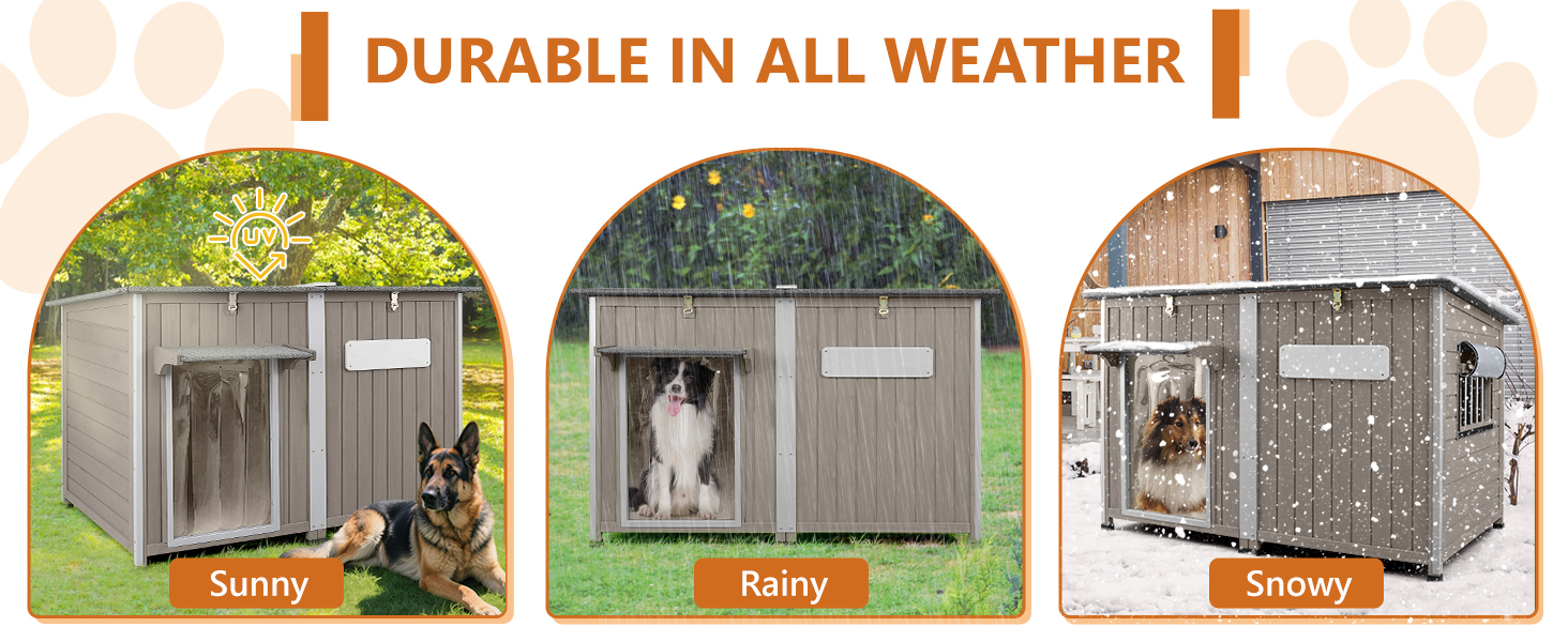 outdoor dog house weatherproof