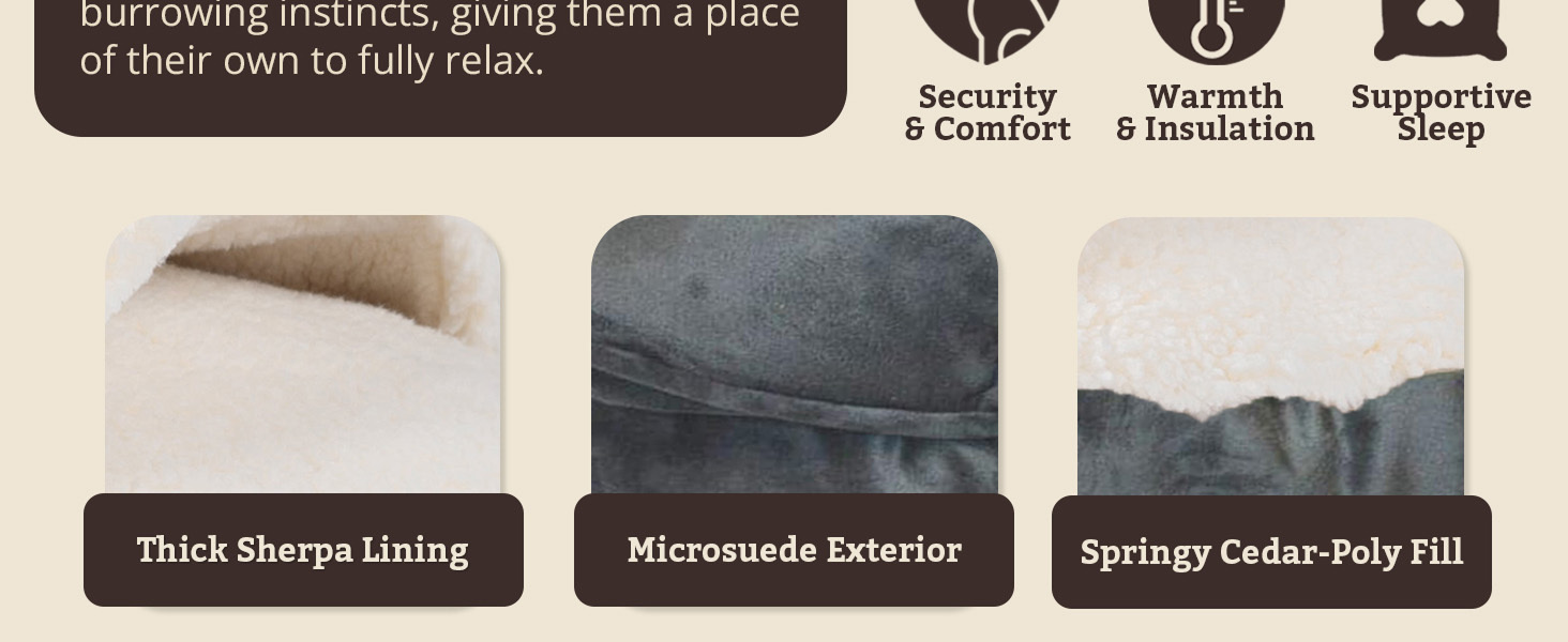 Snoozer Cozy Cave Round, Anthracite