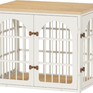 rehomerance 32″ Heavy Duty Dog Crate Furniture for Small and Medium Dogs