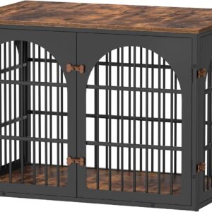 rehomerance 42″ Heavy Duty Dog Crate Furniture for Large Dogs