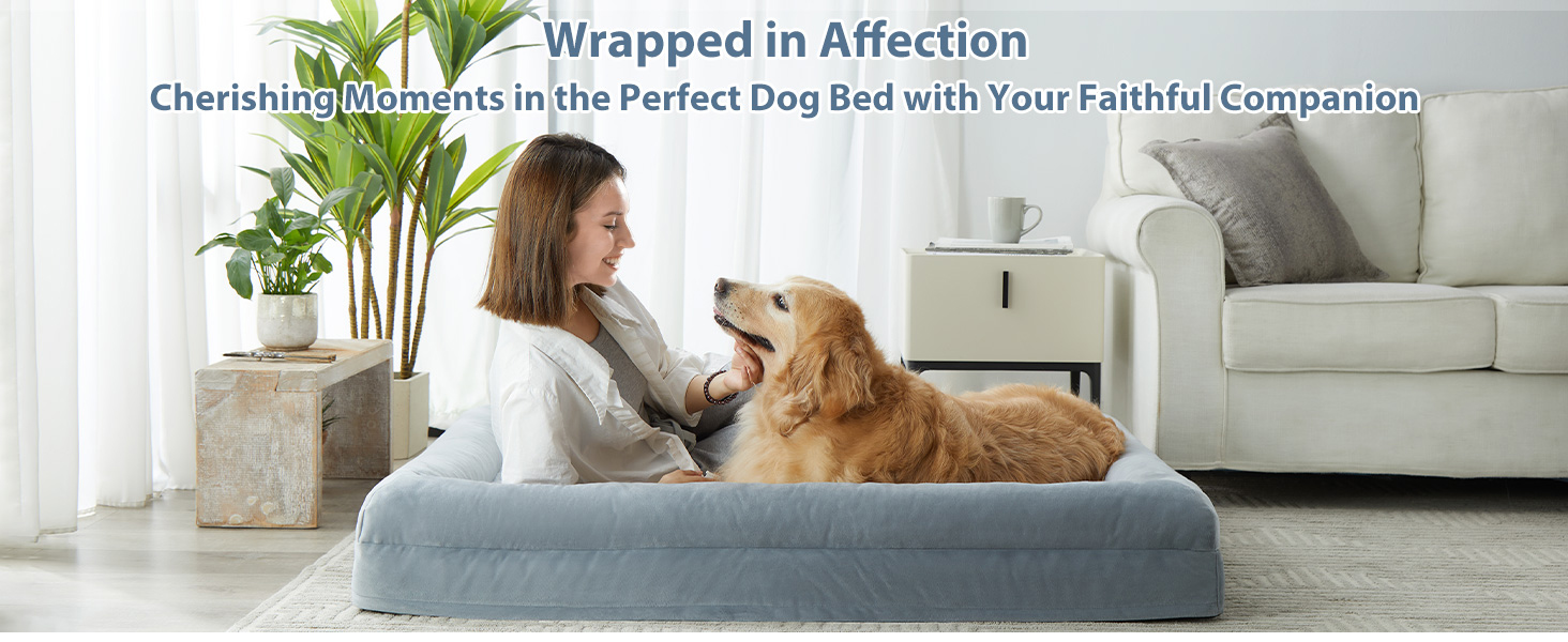 Dog Beds for Large Dogs, XL Dog Bed, Orthopedic Dog Sofa Bed with Removable &amp; Waterproof Cover