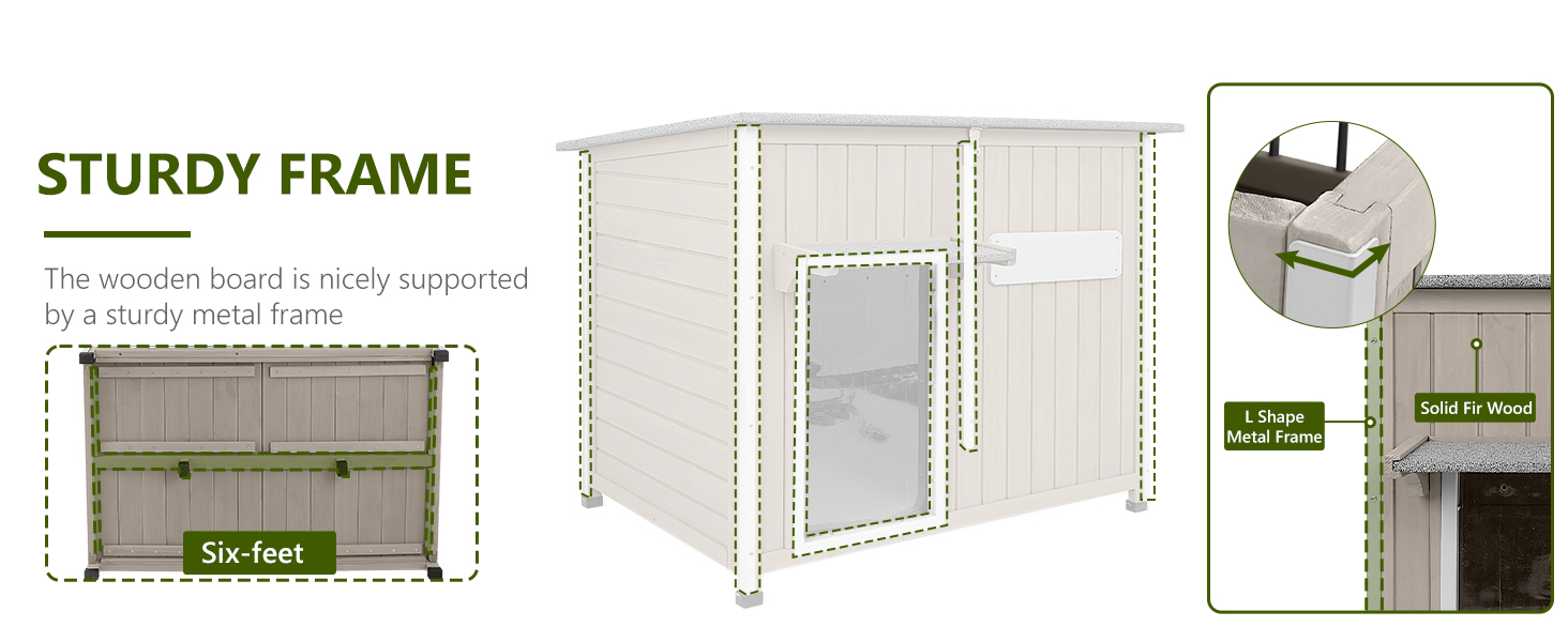 large dog house outdoor