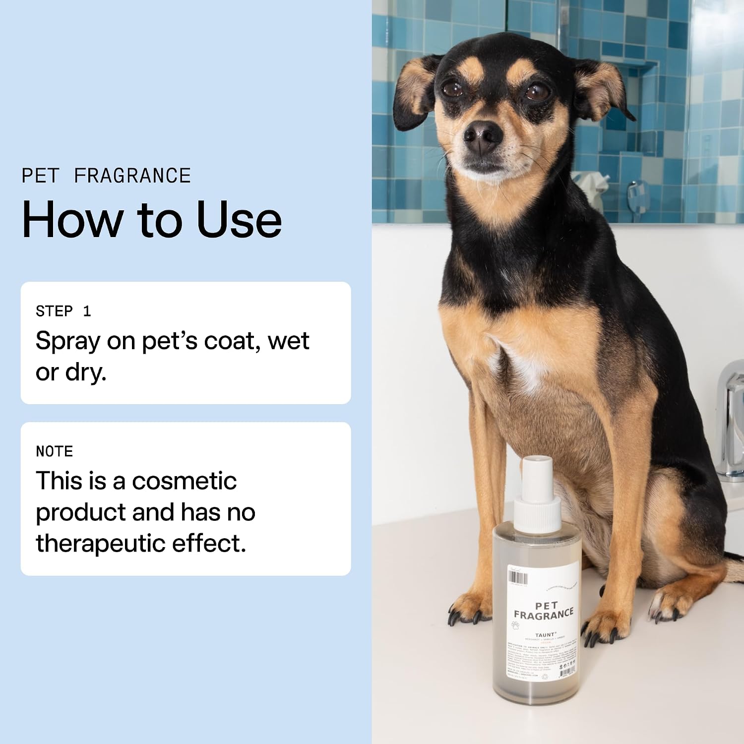 DedCool Pet Fragrance | 01 Taunt | Clean Luxury Pet Perfume for Dogs | Long-Lasting Deodorizing Spray | Non-Toxic, Vegan | 8.5 fl oz - Image 3