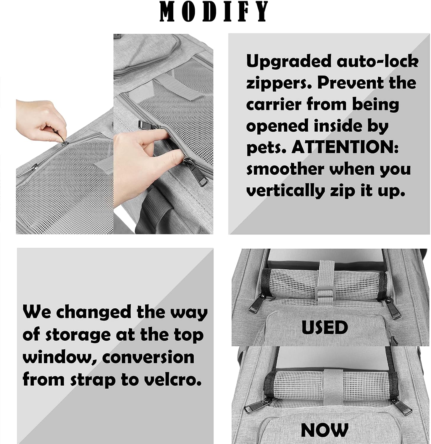 GAPZER Pet Carrier for Large Cats up to 20lbs Soft-Sided Privacy Protection - Image 3