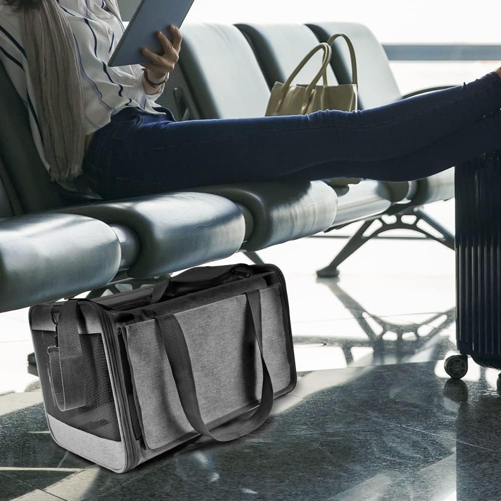 GAPZER Pet Carrier for Large Cats up to 20lbs Soft-Sided Privacy Protection - Image 8
