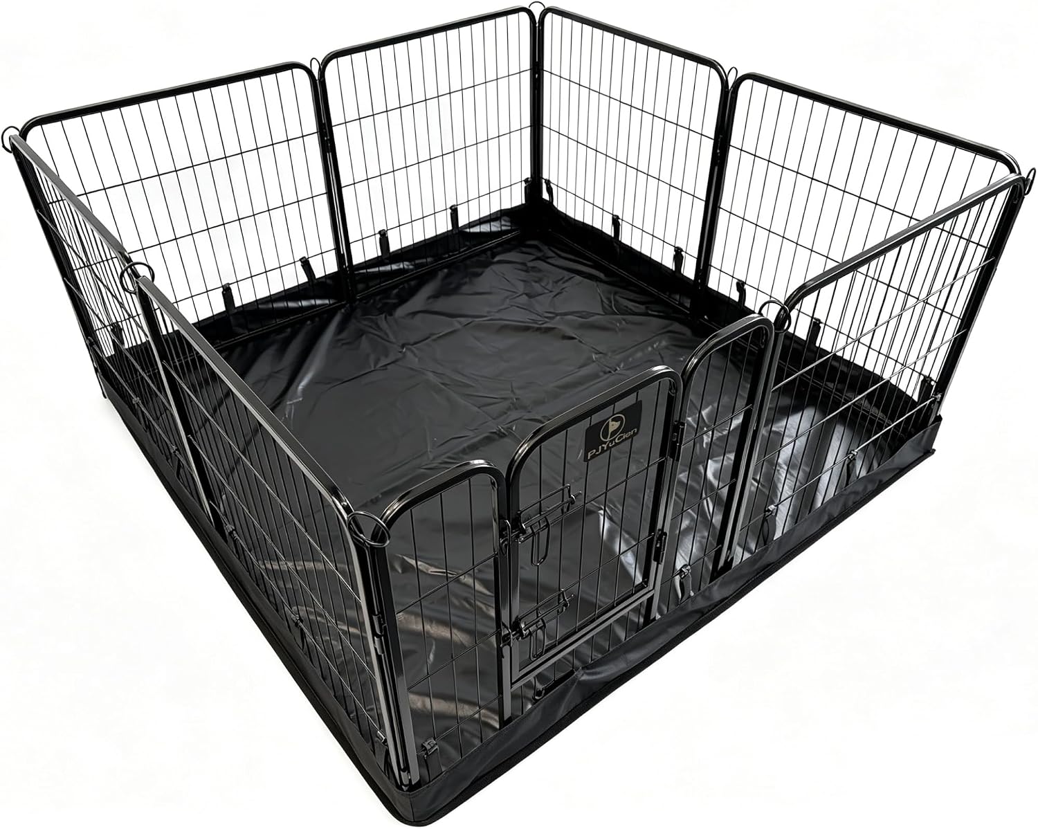 PJYuCien Puppy Playpen Plus Storage Bage with Bottom, 8 Panels 24" H - Image 3