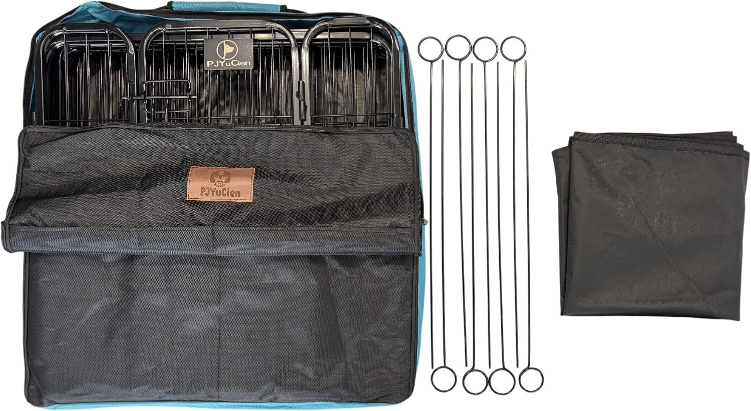 PJYuCien Puppy Playpen Plus Storage Bage with Bottom, 8 Panels 24" H - Image 7