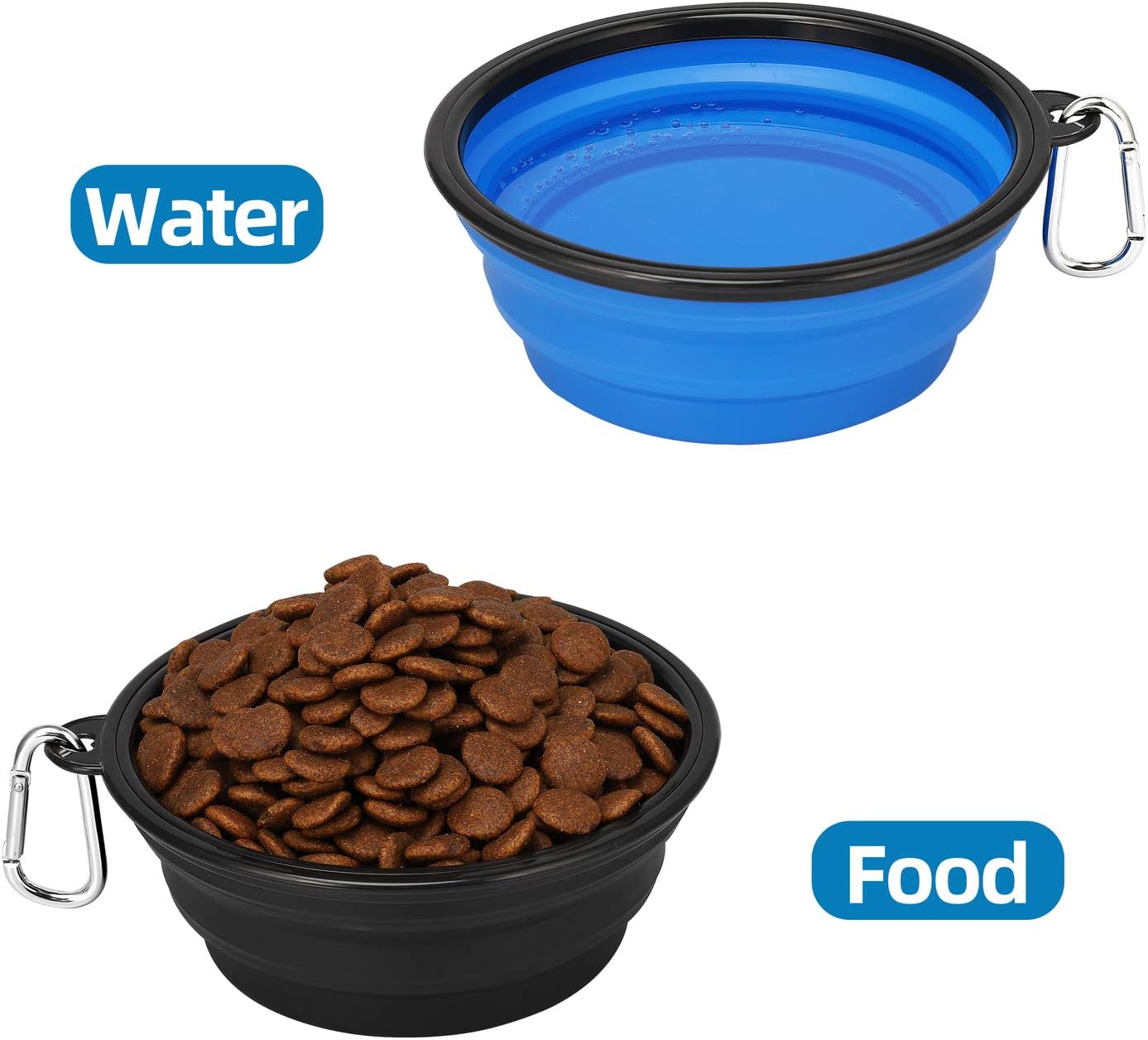 Kytely Large Collapsible Dog Bowls 2 Pack, 34oz Foldable Dog Travel Bowl - Image 8