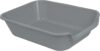 1 Pack Extra Large Dog Litter Box Pan Tray (ABS Material), Low Entry Jumbo Senior Litter Boxes for Multiple Kitten Big Cats, Pet Safe Indoor Dog Potty (Dark Gray, 20″ L x 15″ W)