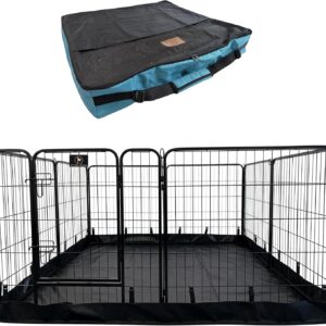 PJYuCien Puppy Playpen Plus Storage Bage with Bottom, 8 Panels 31.3″ H