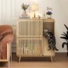 Dog Proof Cat Feeding Station, Cat Feeder Station, Pet Food Storage Natural
