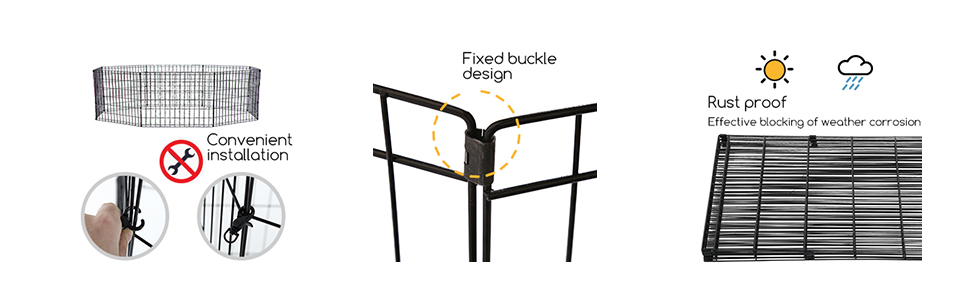 Dog Pen; Dog Playpen; Pet Playpen; 8 Panel Dog Playpen;Puppy Pet Fence ; Exercise Dog Fence