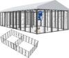 20’x10′ Outdoor Dog Kennel for 2 Areas, Heavy Duty Dog Pen for Dog