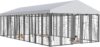 20×10 ft Outdoor Dog Kennel, Heavy Duty Dog Pens for Large Dogs
