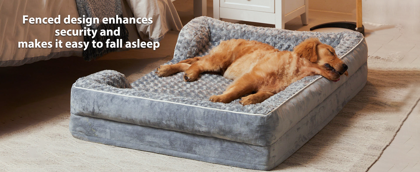 large calming dog bed