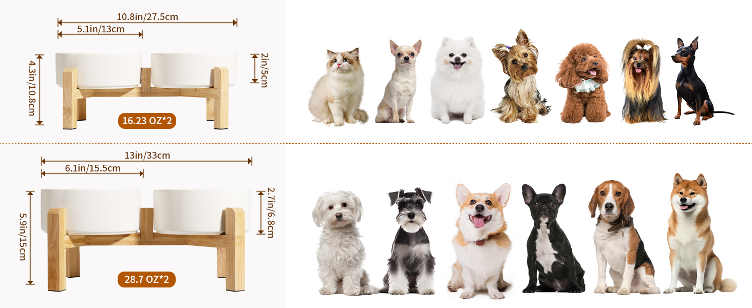 Ceramic cat bowl can effectively resist scratches, will not deform or fade during long-term use.